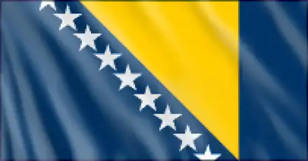 Tischflagge Bosnien-Herzegowina