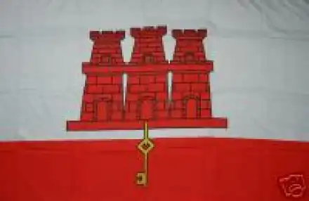 Tischflagge Gibraltar