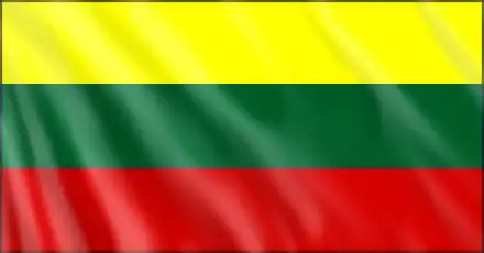 Tischflagge Litauen