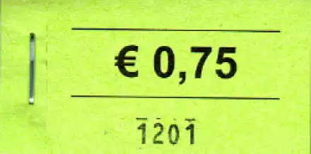 Block 100 Gutscheine 0.75 Euro