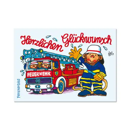Fensterbild Herzlichen Glückwunsch Benny Brandmeister