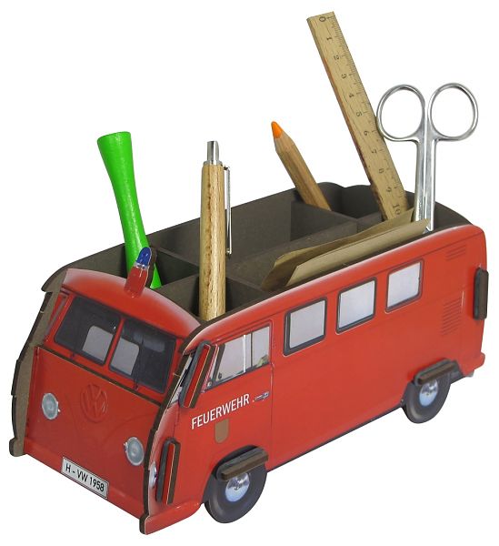 Stiftebox Feuerwehr VW Bulli