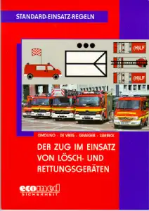 Der Zug im Einsatz von Lösch- und Rettungsgeräten