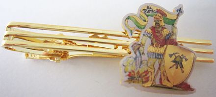 Krawattenclips St. Florian, gold