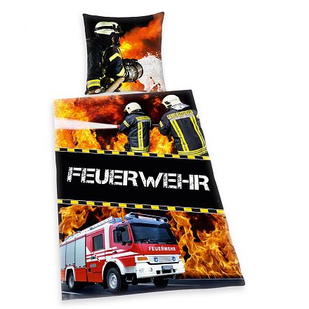 Bettwäsche Feuerwehr Notruf 