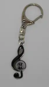 Schlüsselanhänger Notenschlüssel und Signet 