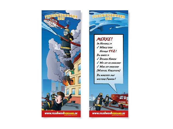 Lesezeichen Feuerwehrmann