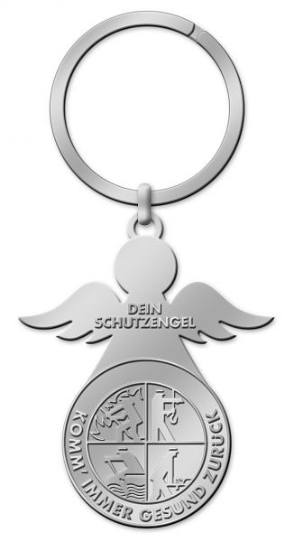 Schlüsselanhänger Schutzengel Signet silber