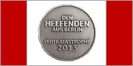 Berlin Erinnerungsmedaille Flutkatastrophe 2013