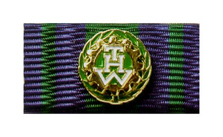 Bandspange THW Helferabzeichen in Gold für besondere Verdienste A34-014 