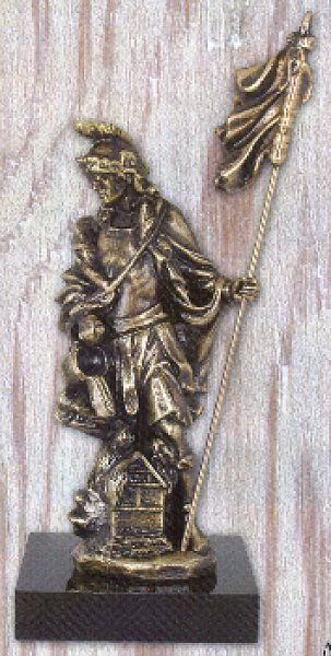 St. Florian auf Marmorsockel 39 cm