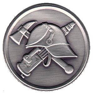 Rundemblem 5.0 cm DDR-Feuerwehr-Emblem