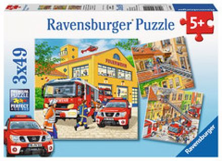 Puzzle Feuerwehreinsatz 3 x 49 Teile
