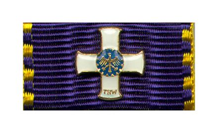 THW Ehrenzeichen Steckkreuz Gold