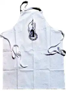 Grillschürze weiss DJF