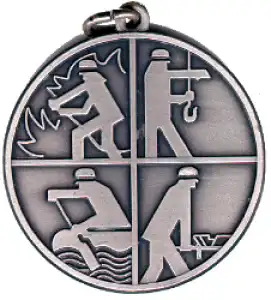 Metall-Anhänger Ø 39 mm Signet silber