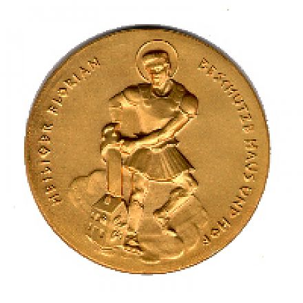 Silberton Taschen Münze St.Saint Florian mit 