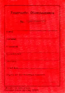 Feuerwehr-Dienstausweis Bayern