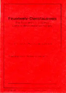 Feuerwehr-Dienstausweis Allgemein