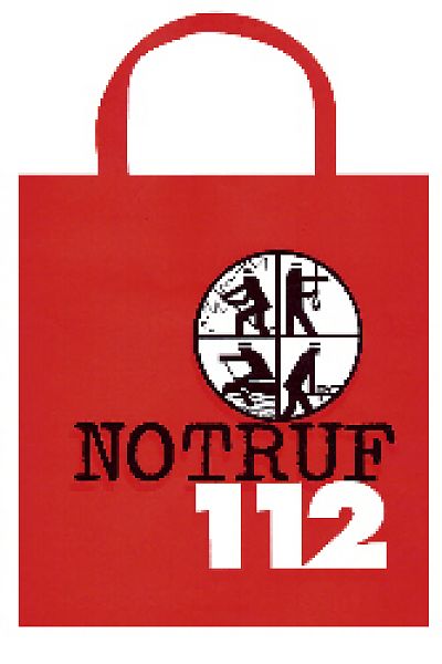 Baumwolltragetasche Notruf 112