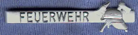 Krawattenclip - FEUERWEHR- Helm silberfarbig