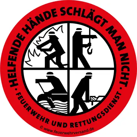 Aufkleber Helfende Hände