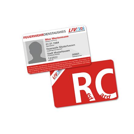 Dienstausweis Bayern mit RFID Chip Scheckkartenformat