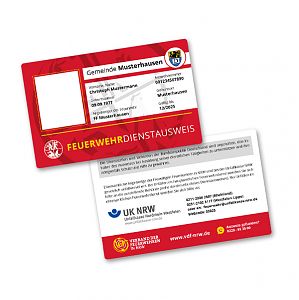 Feuerwehr-Dienstausweis NRW Scheckkarte