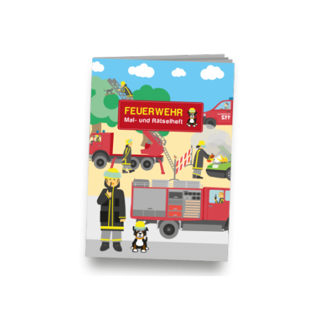 Feuerwehr Mal- und Rätselheft