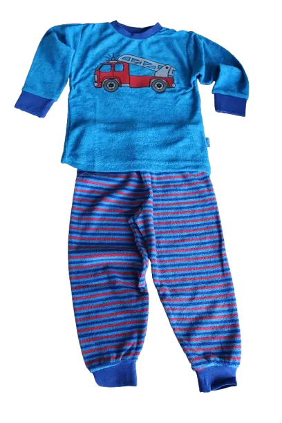 Schlafanzug Frottee Feuerwehr