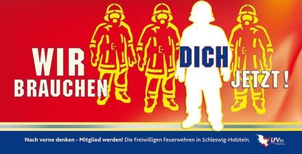 Banner LFV Schleswig-Holstein Motiv Brauchen Dich eigener Text