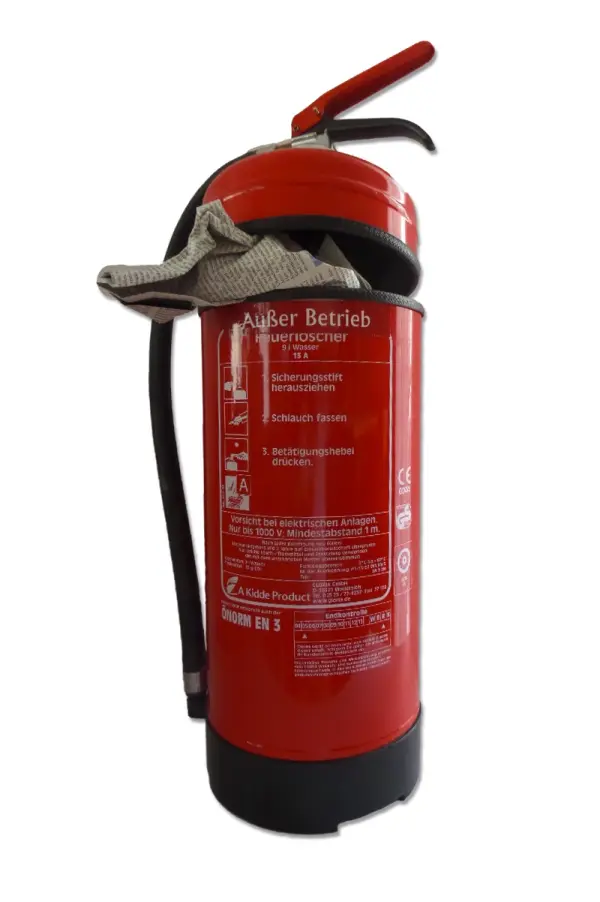 Feuerlöscher Mülleimer