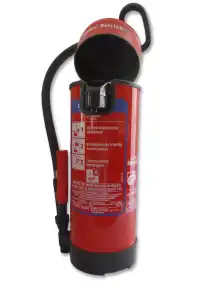 Feuerlöscher für Flasche mit Gläsern