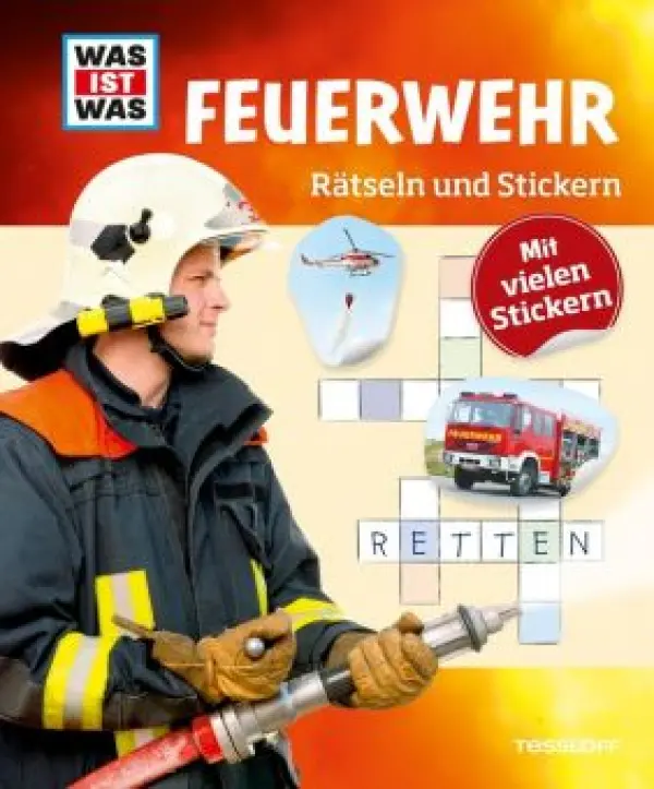 Feuerwehr Rätseln und Stickern 