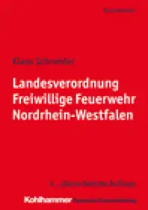 Landesverordnung Freiwillige Feuerwehr Nordrhein-Westfalen