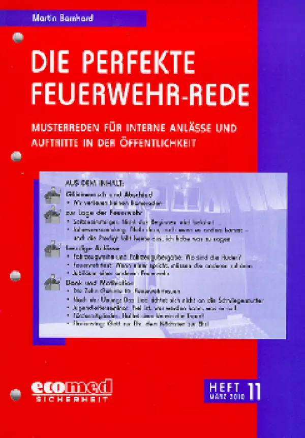 Die perfekte Feuerwehr-Rede Heft 11