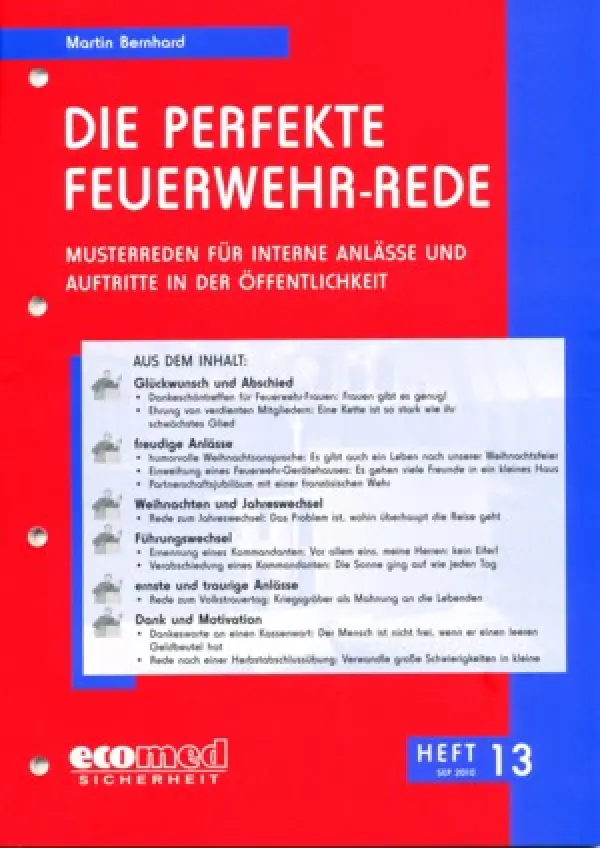 Die perfekte Feuerwehr-Rede 13 