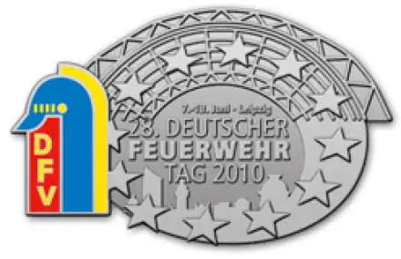 Tagungsabzeichen 28. Deutscher Feuerwehrtag in Leipzig