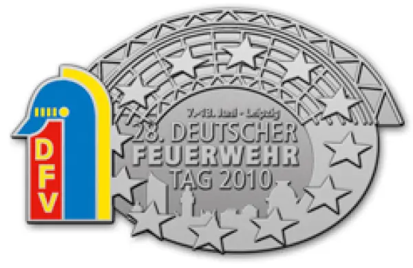 Tagungsabzeichen 28. Deutscher Feuerwehrtag in Leipzig