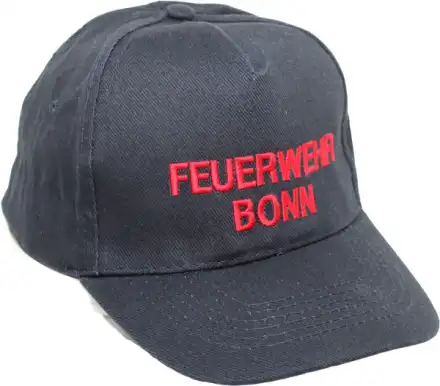 Cap Premium Feuerwehr eigener Text Schrift rot