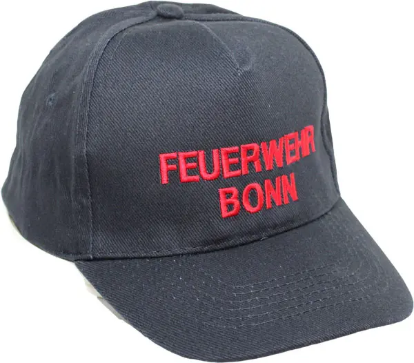 Cap Premium Feuerwehr eigener Text Schrift rot