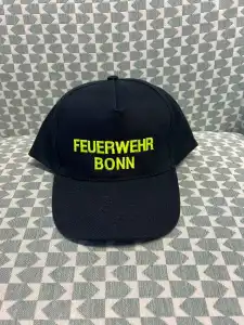 Cap Premium Feuerwehr eigener Text Schrift gelb