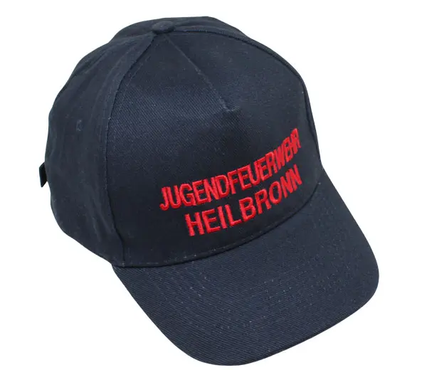 Cap Premium Jugendfeuerwehr eigener Text Schrift rot 