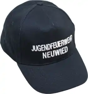 Cap Premium Jugendfeuerwehr eigener Text Schrift weiß 