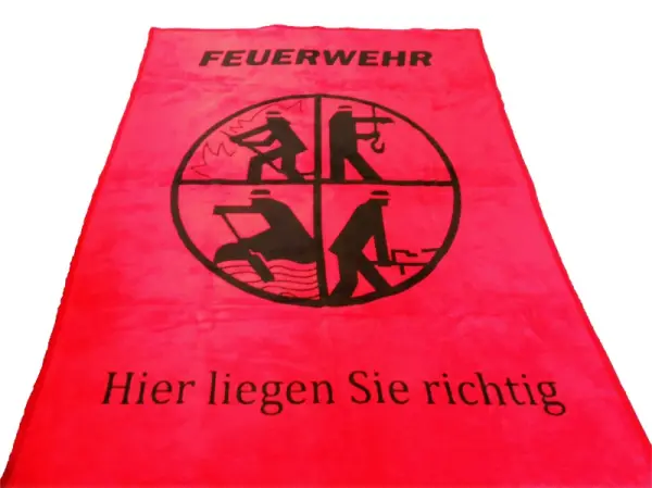 Kuscheldecke Feuerwehr 