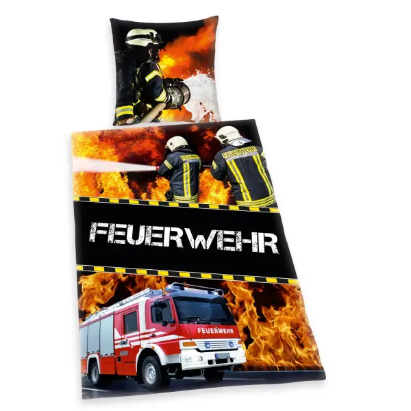 Bettwäsche Feuerwehr Notruf 