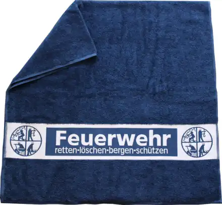 Badetuch blau Feuerwehr 70 x 140 cm