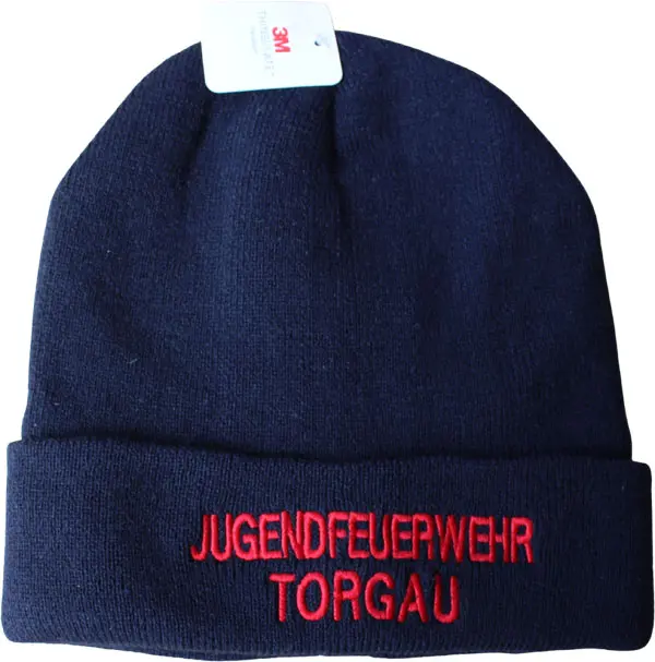Mütze Jugendfeuerwehr Scotchguard eigener Text rot 