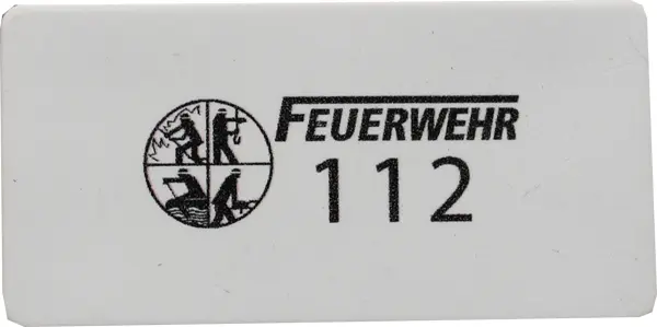 Radiergummi Feuerwehr 112