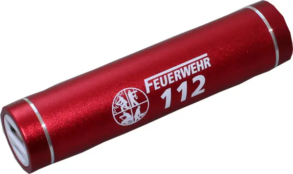 Powerbank Feuerwehr mit Signet